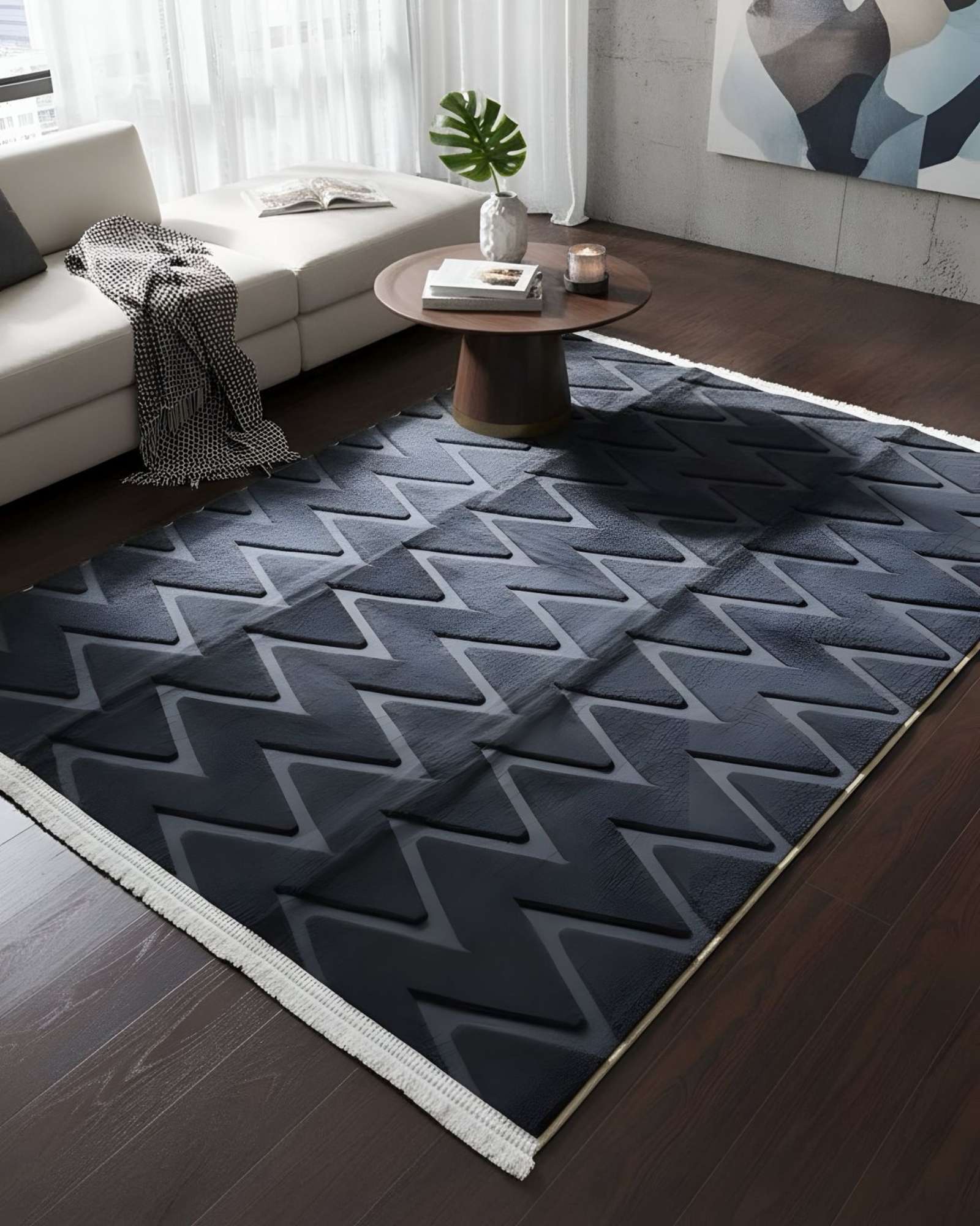 ALFOMBRA JACQUARD MODERNA Y ELEGANTE 180X200 - 6