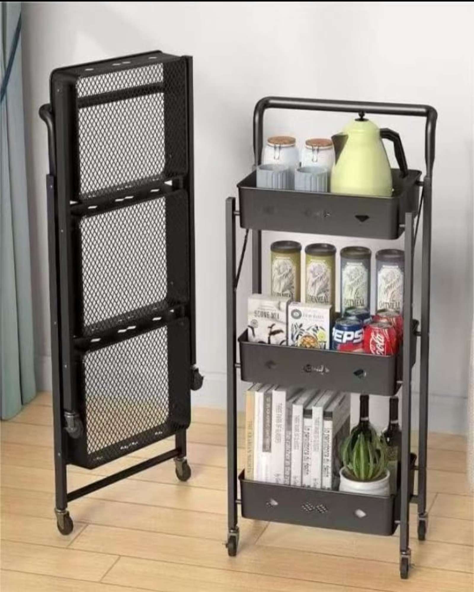 CARRITO PLEGABLE ORGANIZADOR 3 NIVELES - 1