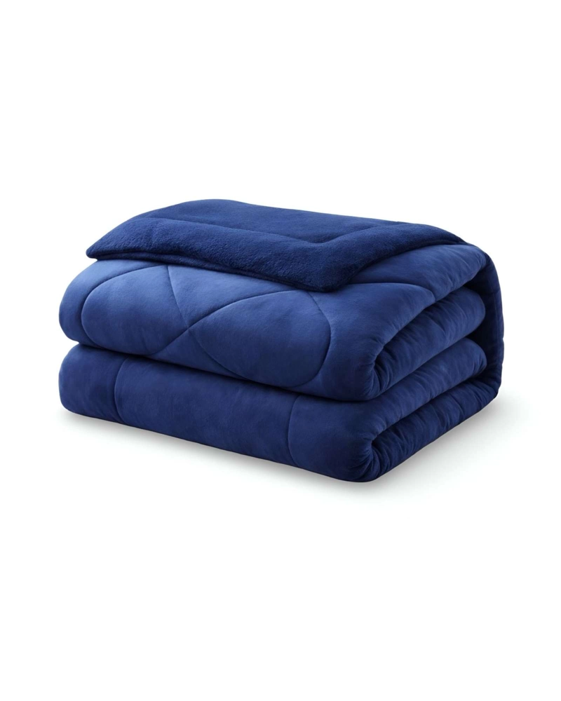 CUBRECAMA DE INVIERNO CON CHIPORRO DISEÑO LISO 2 PLAZAS - 1