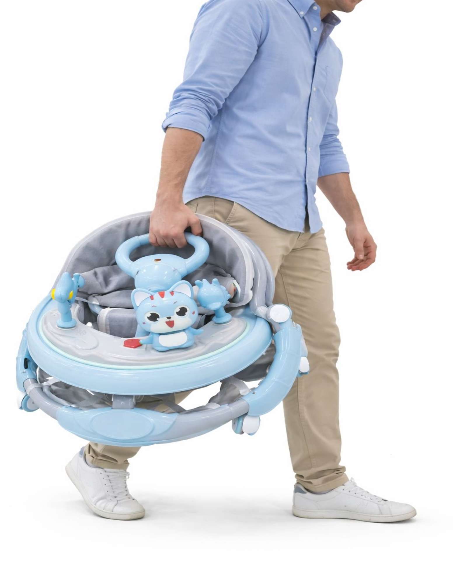 ANDADOR INFANTIL ERGONOMICO CON DISEÑO DE CONEJITO Y MANIJA DE EMPUJE - 3