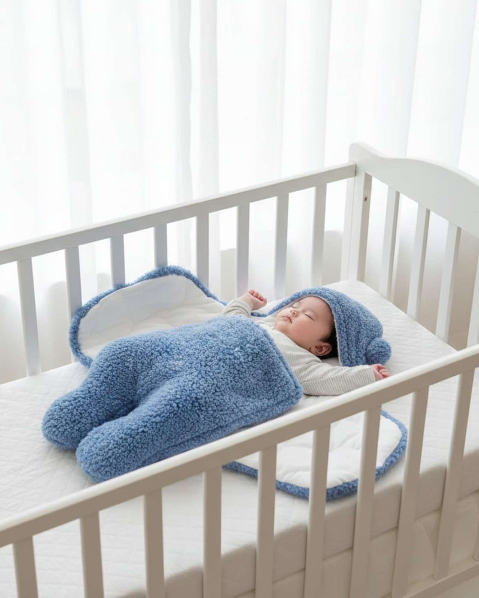 SACO DE DORMIR PARA BEBE  TALLA 9 AZUL - 3