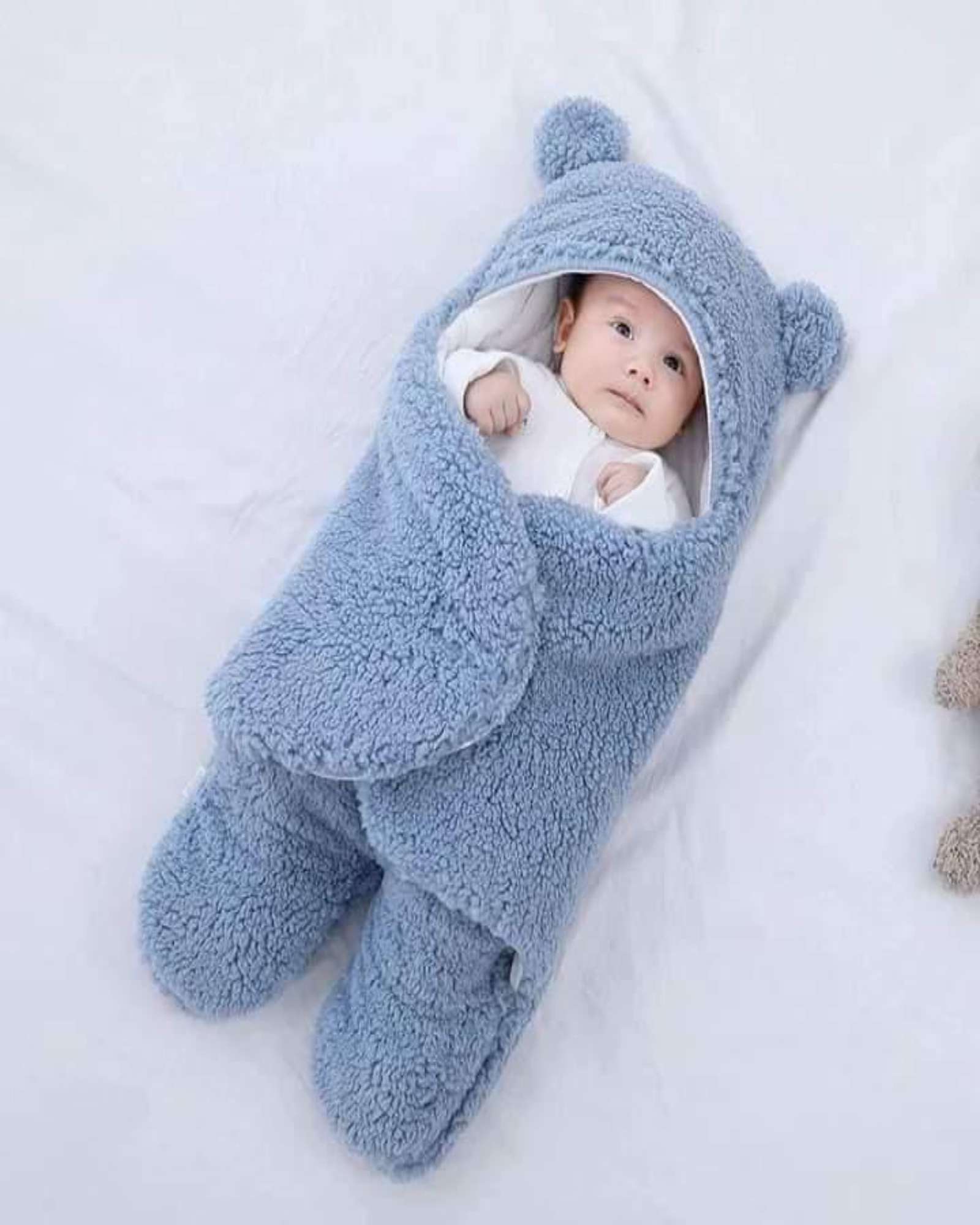 SACO DE DORMIR PARA BEBE  TALLA 9 AZUL - 5