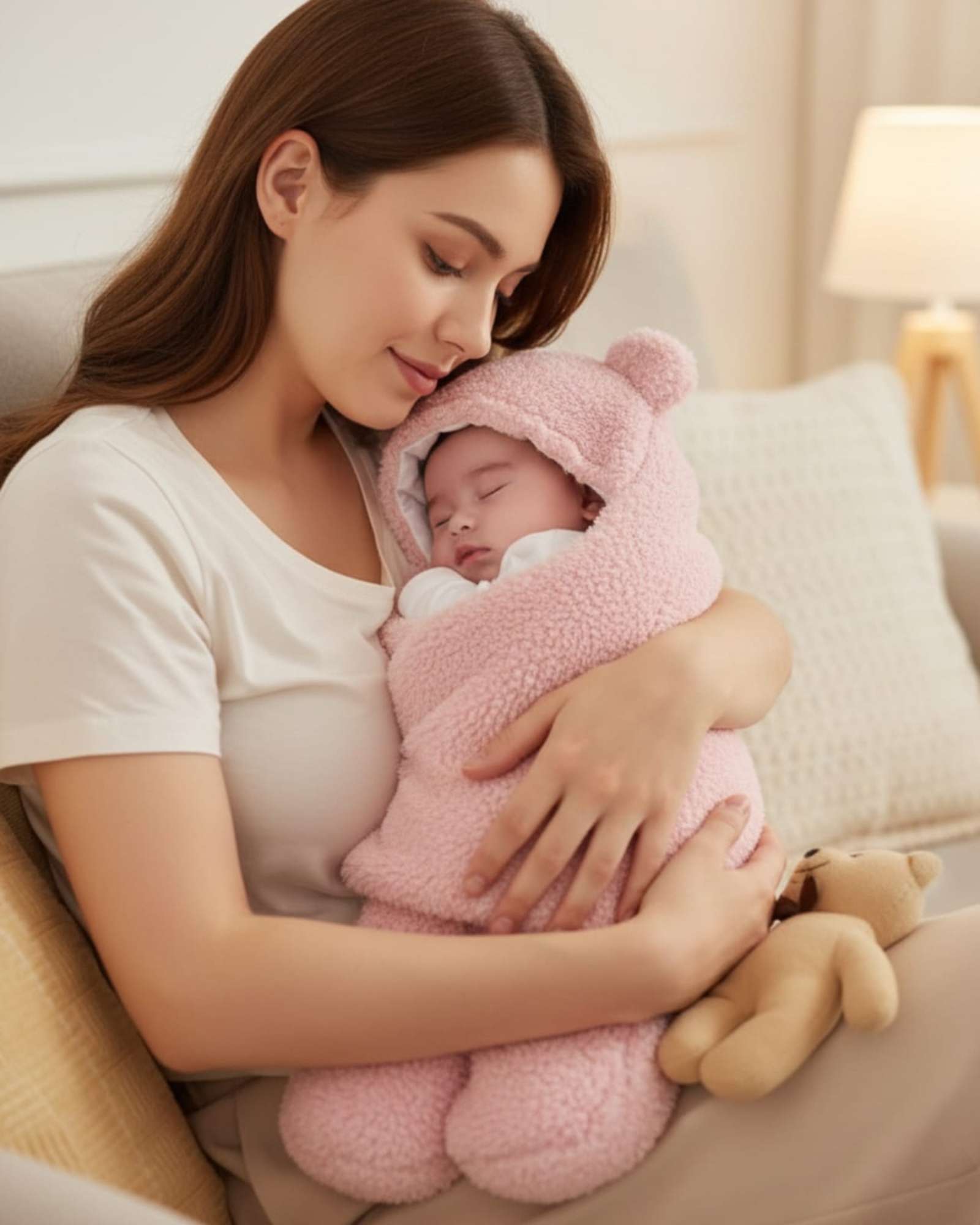 SACO DE DORMIR PARA BEBE  TALLA 6 ROSADO - 1