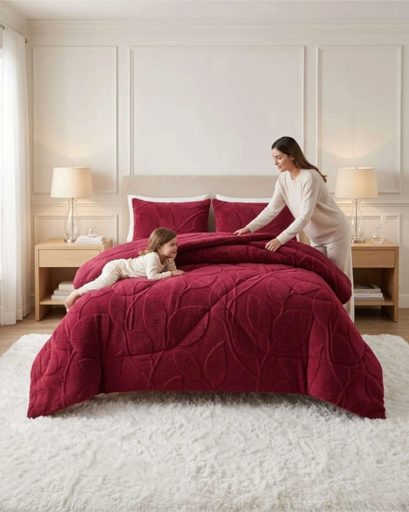 CUBRECAMA PLUMON SHERWOOD DE 2 PLAZAS CON FUNDAS DE ALMOHADA - 3