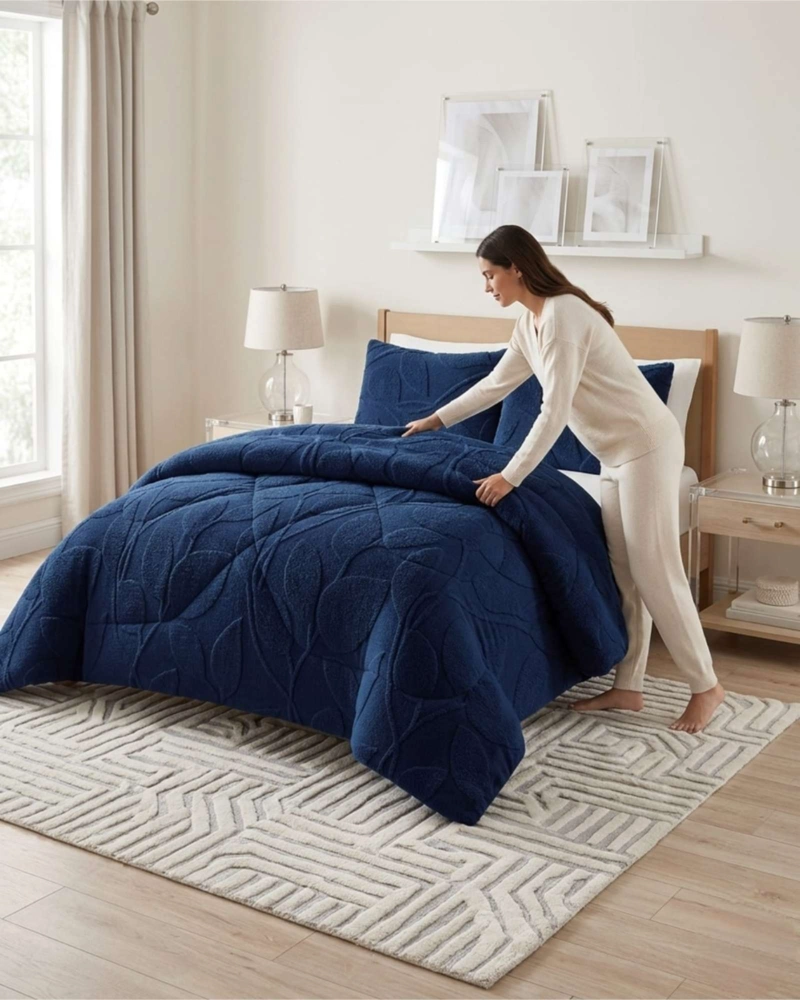 CUBRECAMA PLUMON SHERWOOD DE KING CON FUNDAS DE ALMOHADA - 2