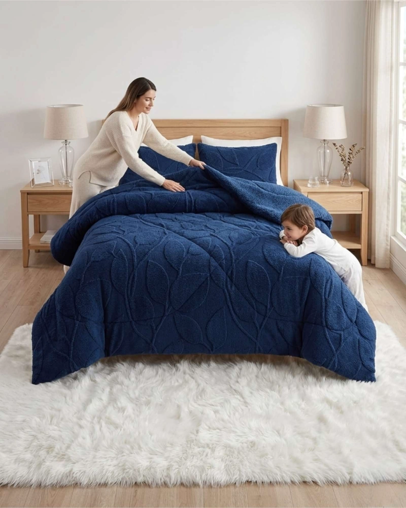 CUBRECAMA PLUMON SHERWOOD DE KING CON FUNDAS DE ALMOHADA - 6