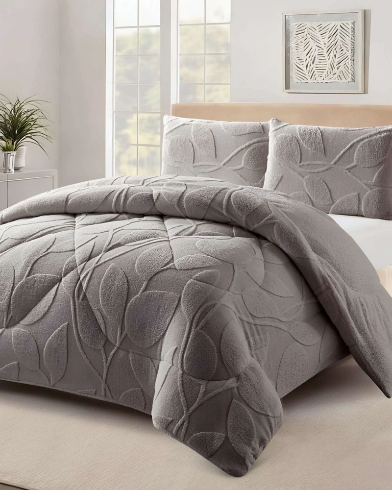CUBRECAMA PLUMON SHERWOOD DE 2 PLAZAS CON FUNDAS DE ALMOHADA - 1