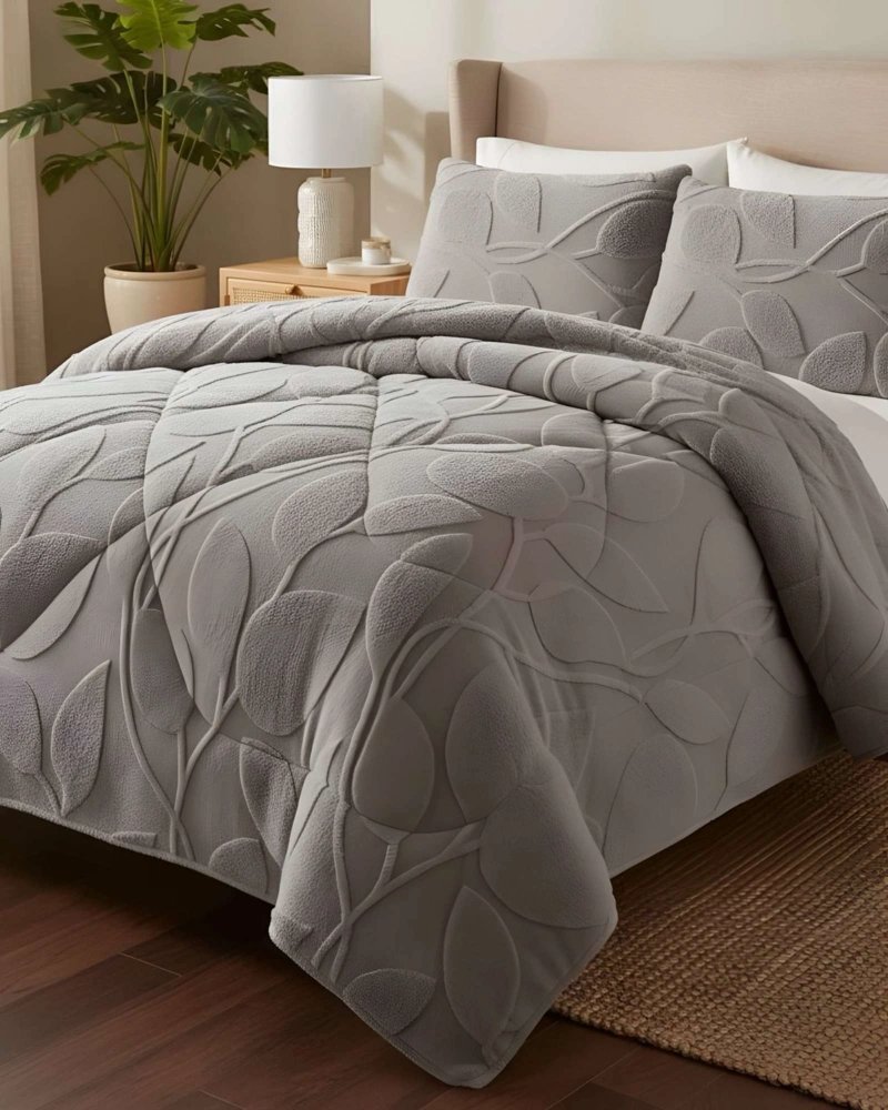 CUBRECAMA PLUMON SHERWOOD DE 2 PLAZAS CON FUNDAS DE ALMOHADA - 3