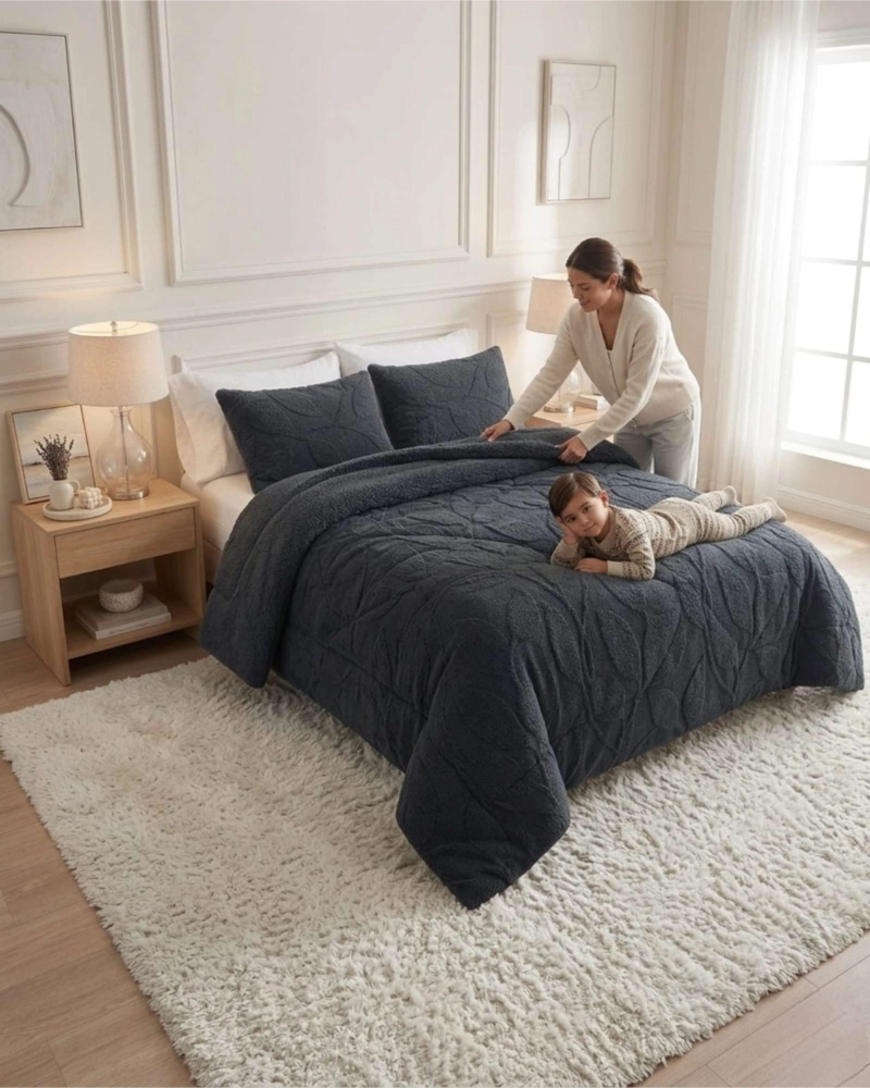 CUBRECAMA PLUMON SHERWOOD DE 2 PLAZAS CON FUNDAS DE ALMOHADA - 5