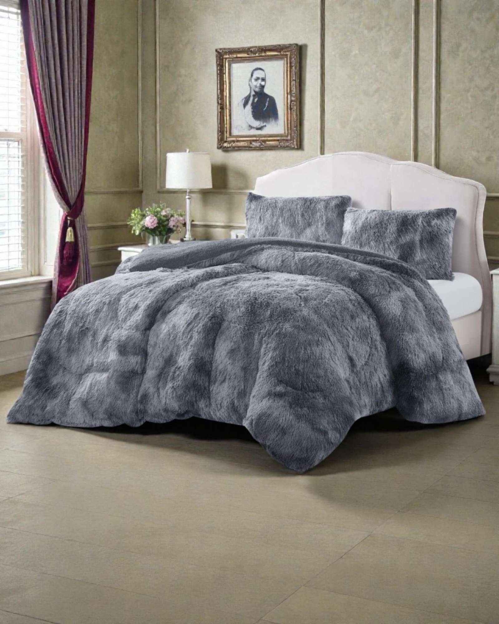 PLUMON CUBRECAMA 2 PLAZAS SHERPA PELUDO INVIERNO DISEÑO SUAVE - 4