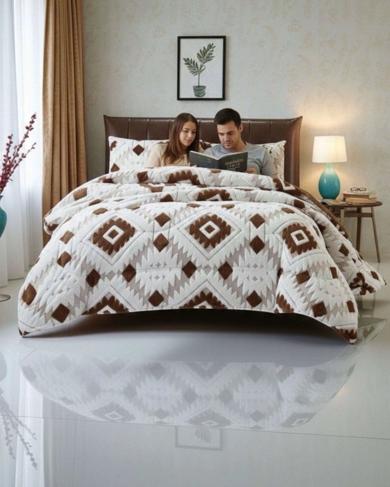 CUBRECAMA CHIPORRO DISEÑO JACQUARD KING OTOÑO-INVIERNO - 1