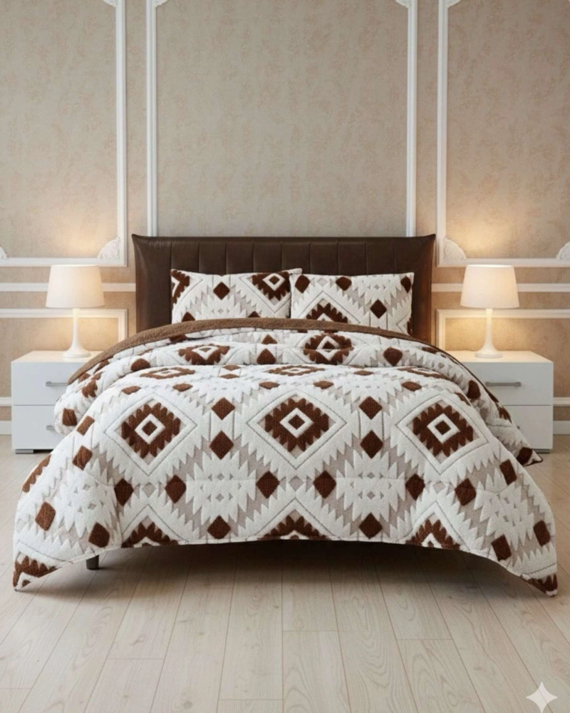 CUBRECAMA CHIPORRO DISEÑO JACQUARD KING OTOÑO-INVIERNO - 3