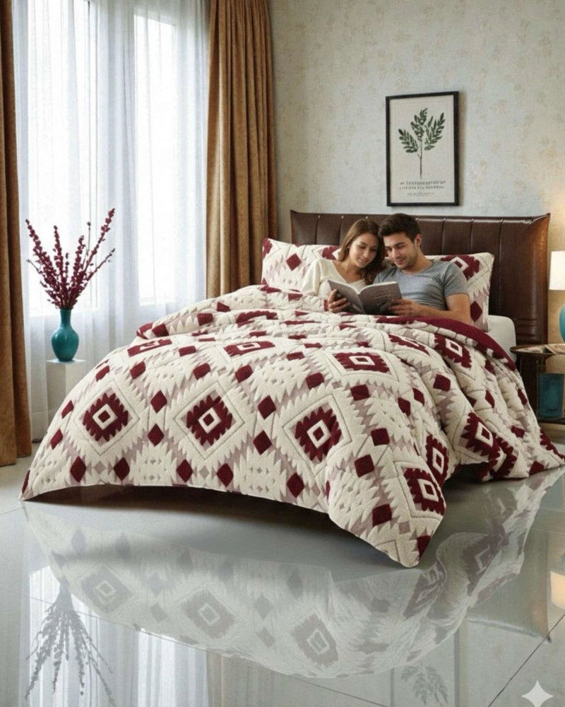 CUBRECAMA CHIPORRO DISEÑO JACQUARD 2 PLAZAS OTOÑO-INVIERNO - 2