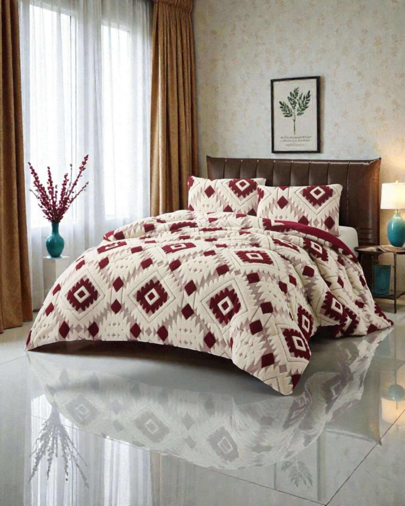 CUBRECAMA CHIPORRO DISEÑO JACQUARD 2 PLAZAS OTOÑO-INVIERNO - 4