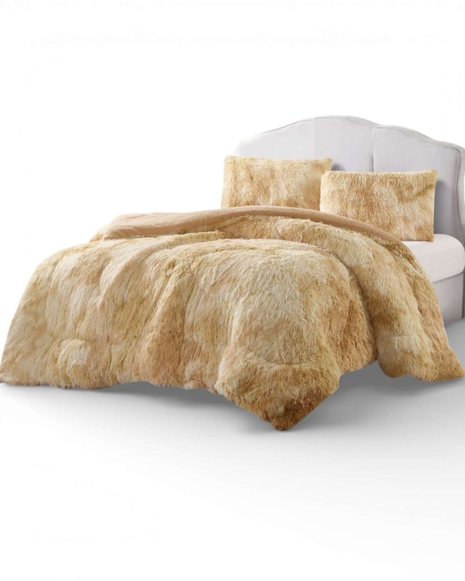 PLUMON CUBRECAMA 2 PLAZAS SHERPA PELUDO INVIERNO DISEÑO SUAVE - 6