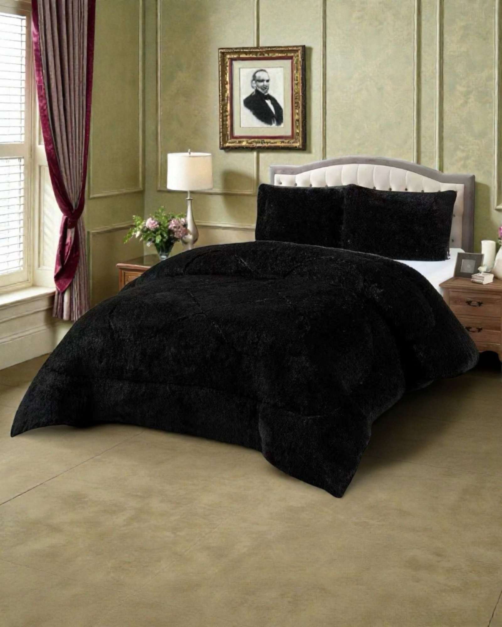 PLUMON CUBRECAMA 2 PLAZAS SHERPA PELUDO INVIERNO DISEÑO SUAVE - 4