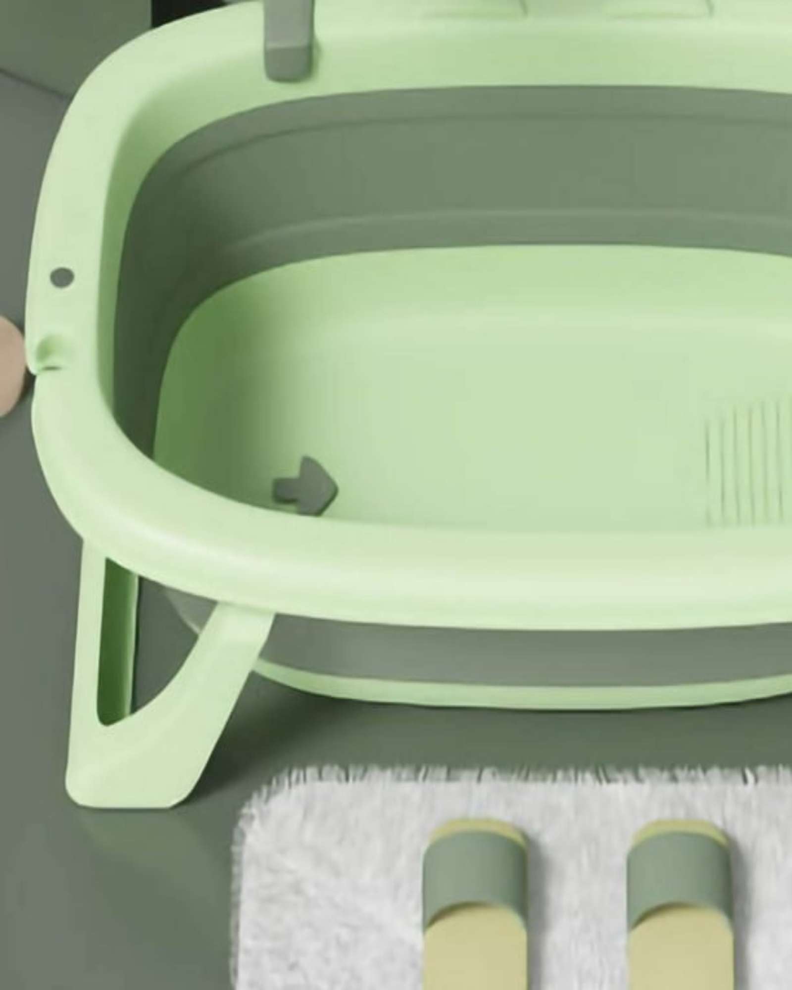 BAÑERA BEBE TINA PLEGABLE CANGREJO VERDE - 3
