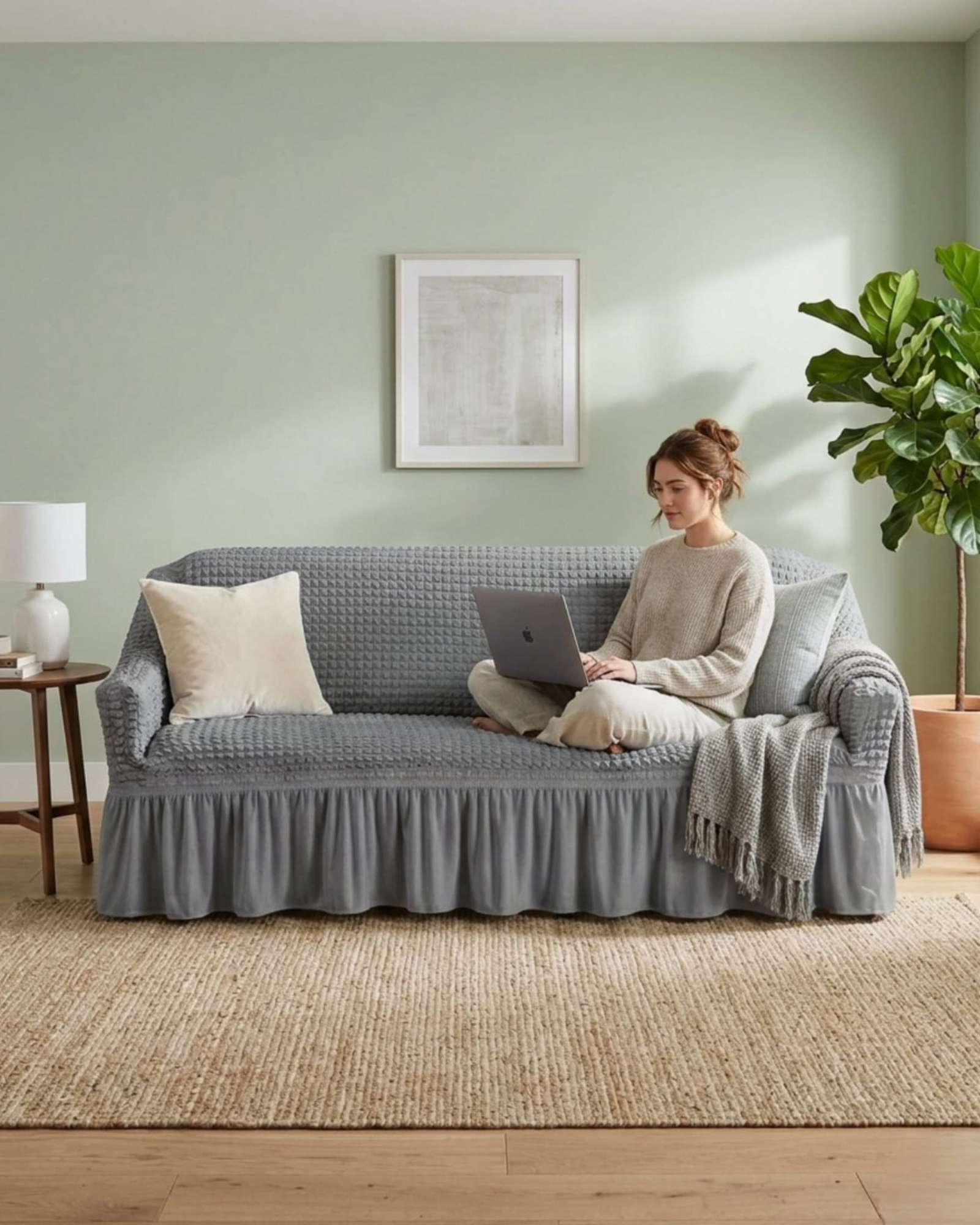 CUBRE SOFA TURKO ELASTICO 3 CUERPOS - 3