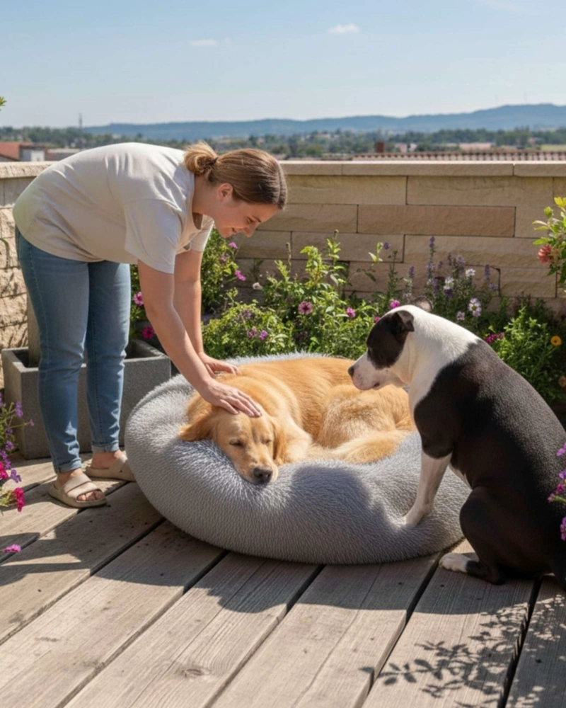 CAMA PARA MASCOTAS RESISTENTE CALIDAD Y MAXIMO CONFORT 80 CM - 6