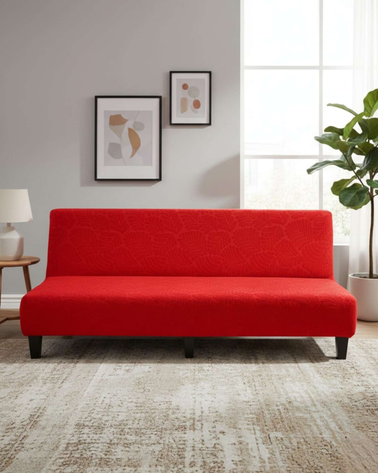 FUNDA DE FUTON TEXTURIZADO RESISTE Y DURADERO - 1