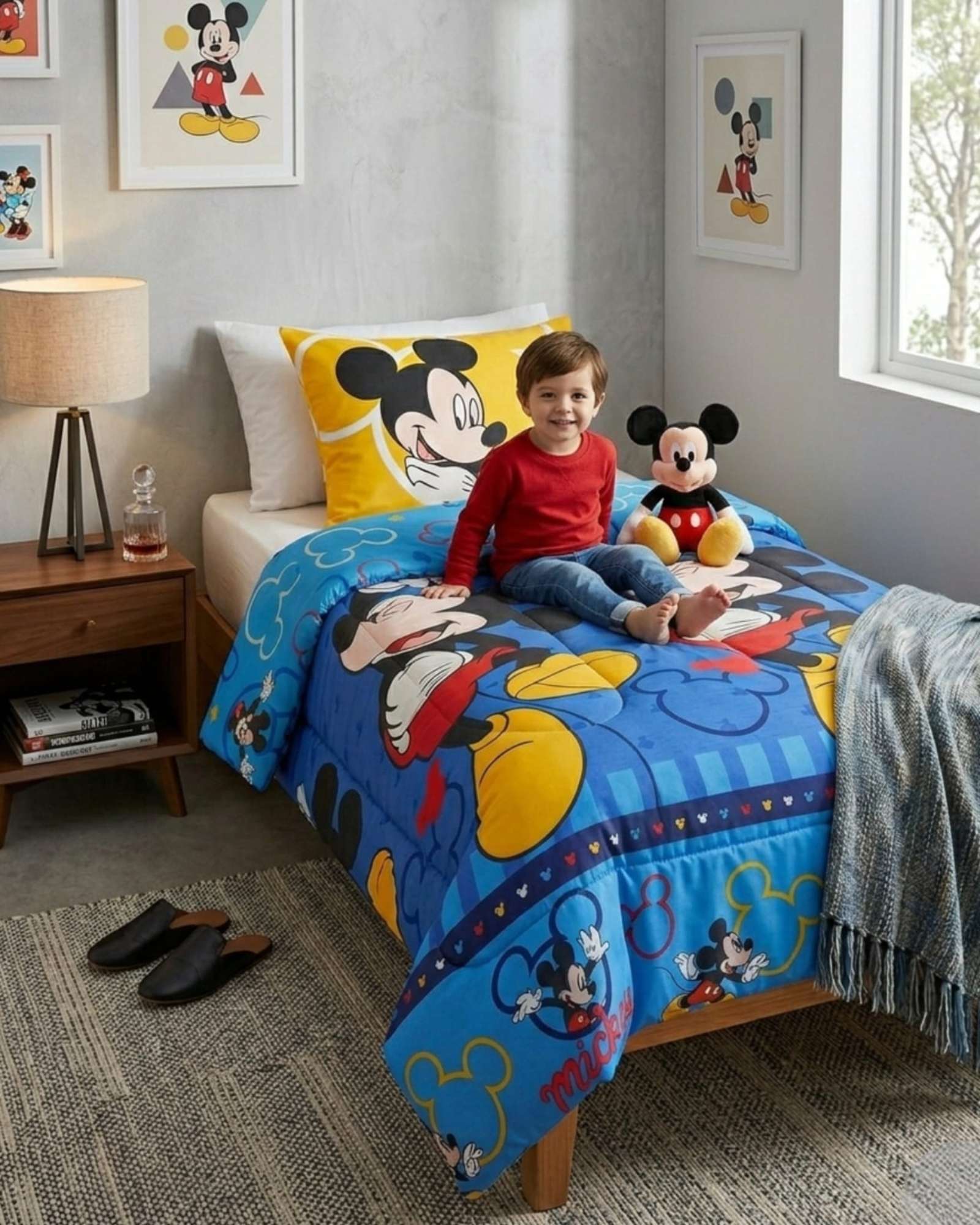 PLUMON INFANTIL ESTAMPADO PLAZA Y MEDIA - 1