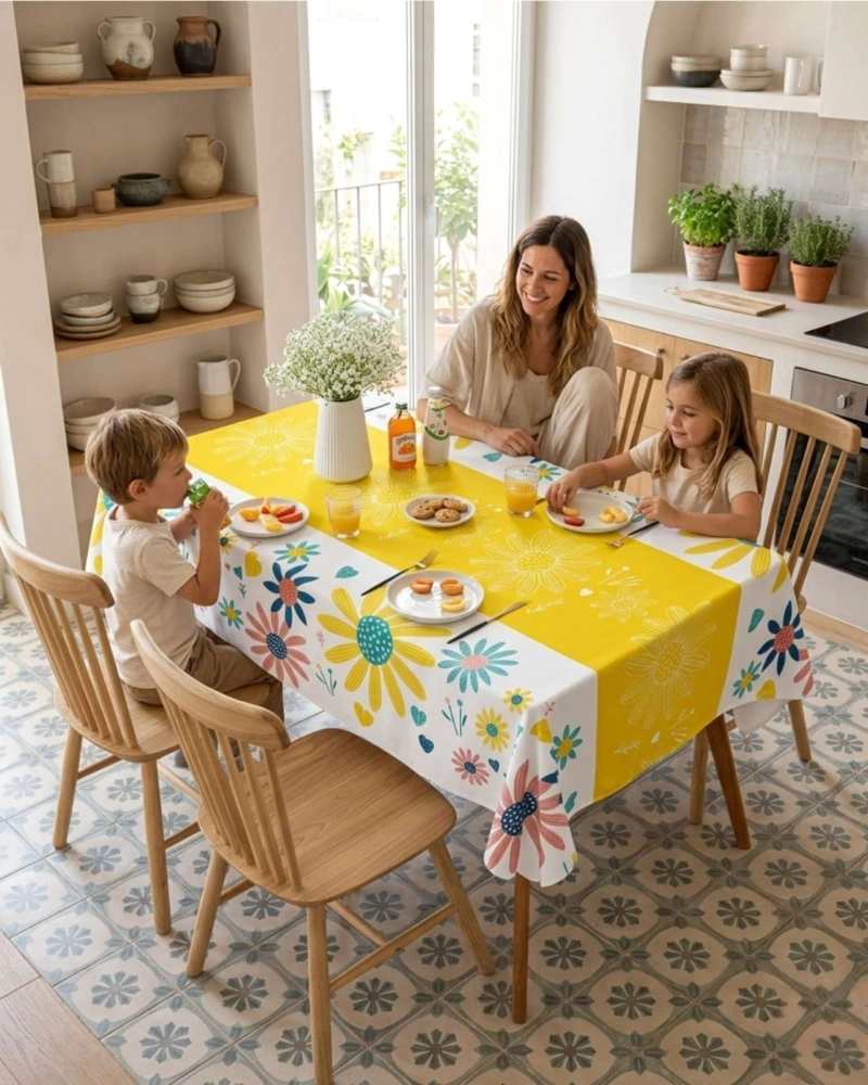 MANTEL PROTECTOR ANTIMANCHAS 140X220 CM RECTANGULAR - 1
