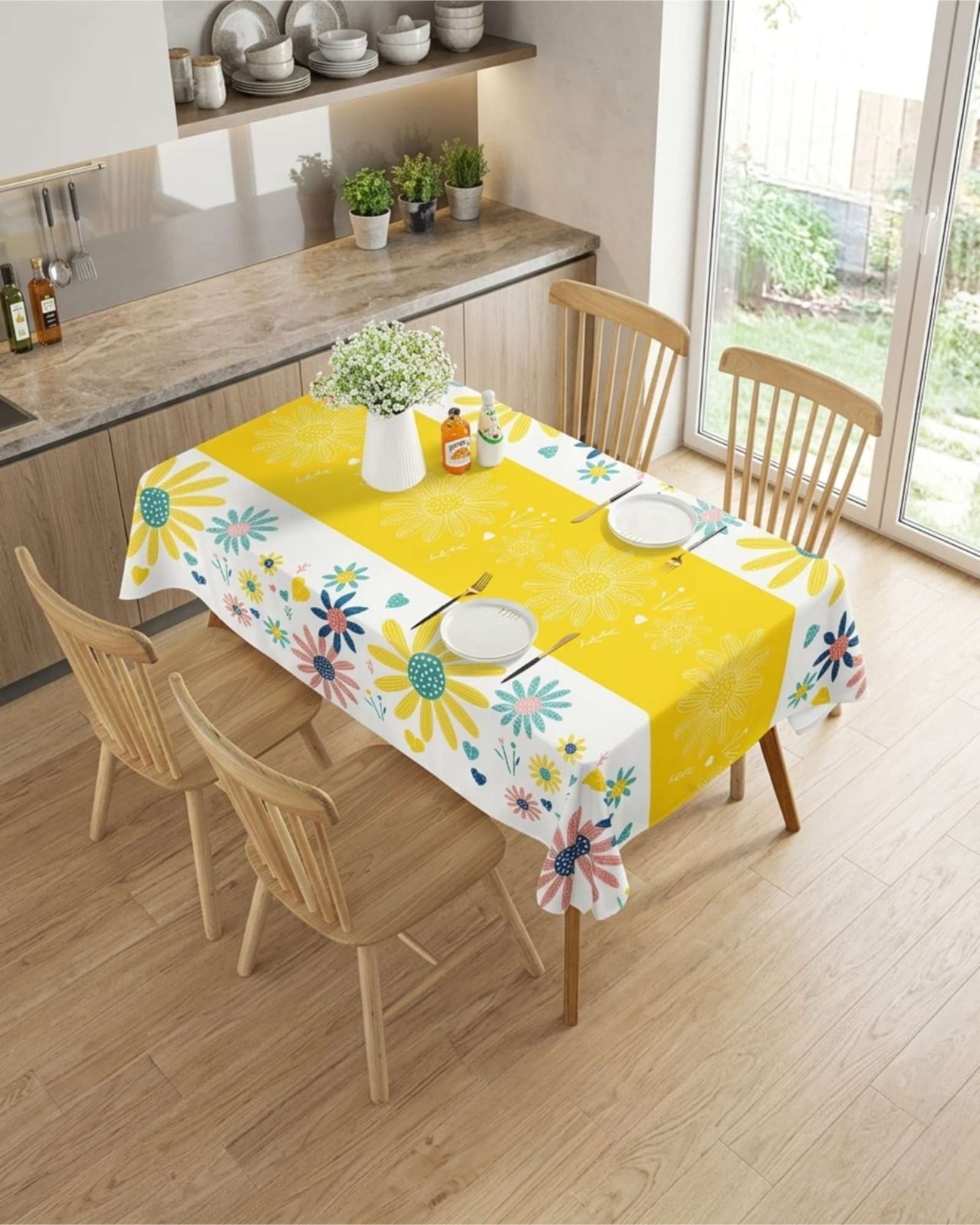 MANTEL PROTECTOR ANTIMANCHAS 140X220 CM RECTANGULAR - 2