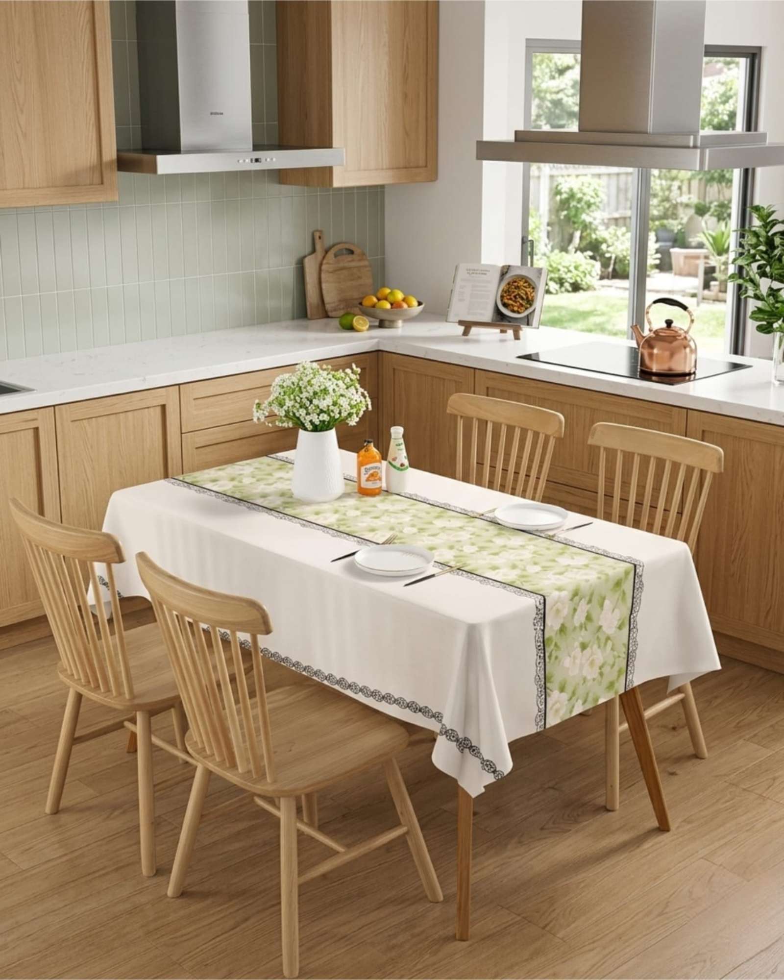 MANTEL PROTECTOR ANTIMANCHAS 140X220 CM RECTANGULAR - 2