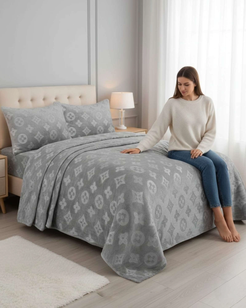 SABANAS KING DE POLAR PLUSH INVIERNO Y SUAVIDAD PREMIUM - 2