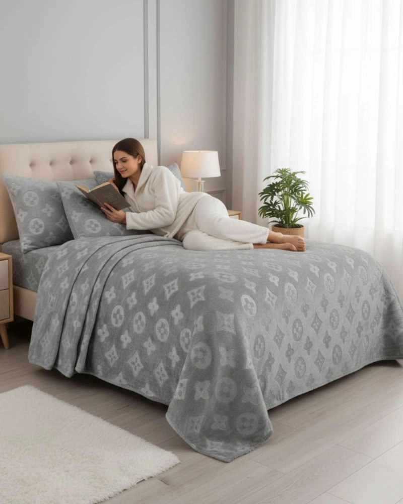 SABANAS KING DE POLAR PLUSH INVIERNO Y SUAVIDAD PREMIUM - 4