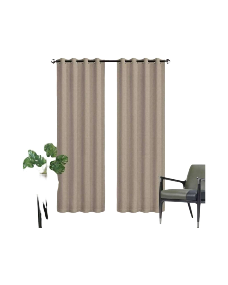 SET DE CORTINAS BLACKOUT ENGOMADAS MODERNAS DE LUJO - 6