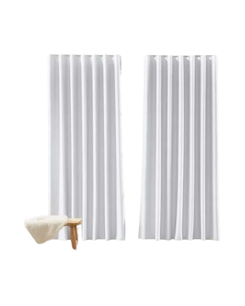 SET DE CORTINAS BLACKOUT ENGOMADAS MODERNAS DE LUJO - 6