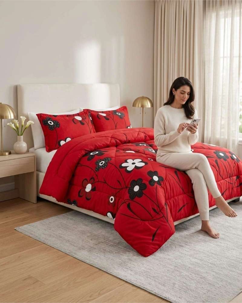 COBERTOR PLUSH DE LUJO LANA SINTETICA CONFORT SUPERIOR PLAZA Y MEDIA - 5