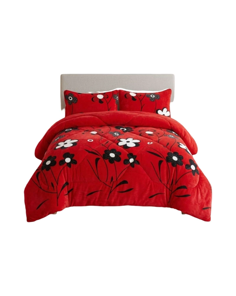COBERTOR PLUSH DE LUJO LANA SINTETICA CONFORT SUPERIOR PLAZA Y MEDIA - 6