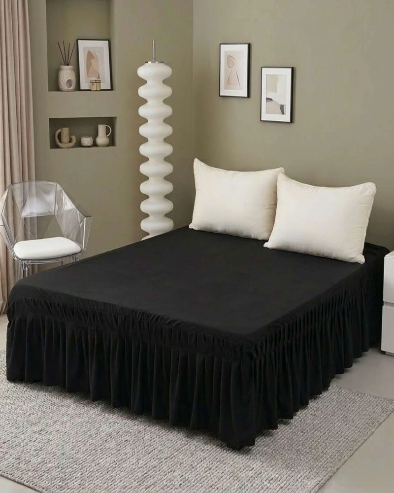 FALDON DE CAMA CON PLISADO ELEGANTE SUPER KING - 2