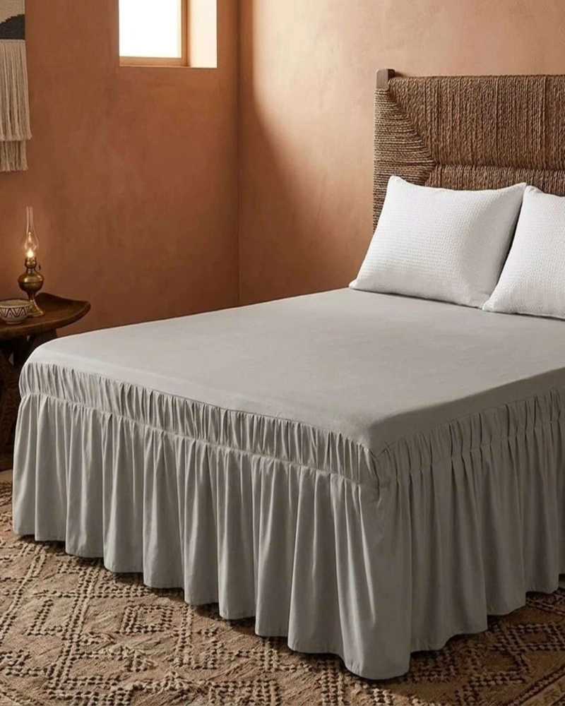 FALDON DE CAMA CON PLISADO ELEGANTE SUPER KING - 1