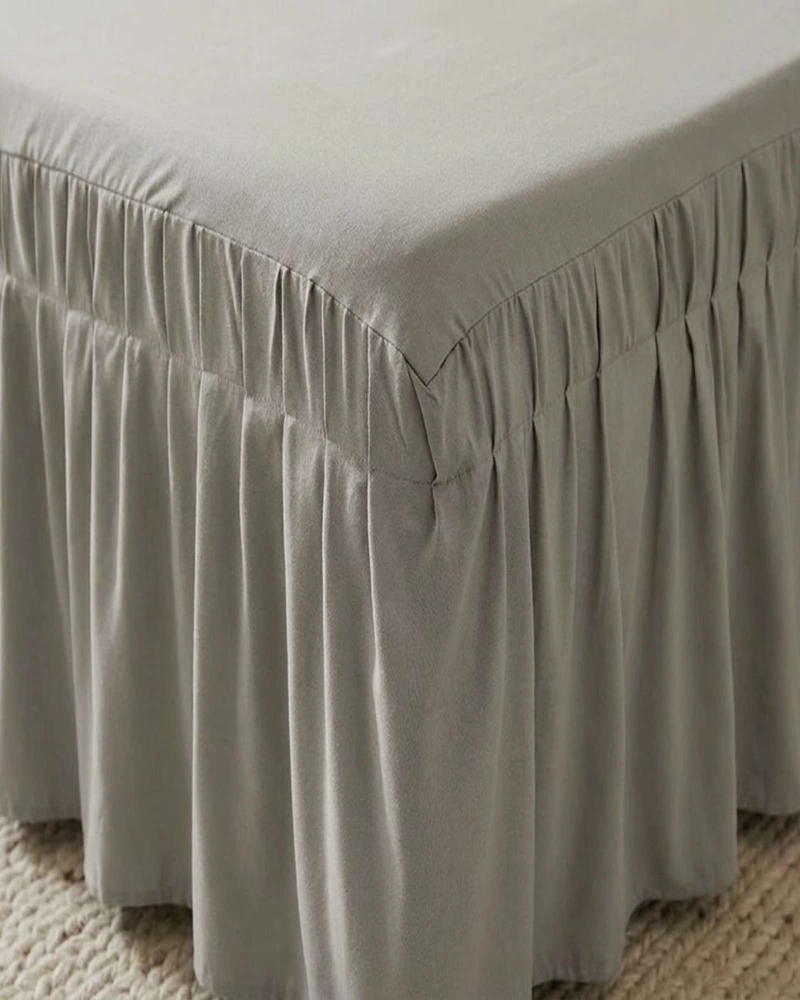 FALDON DE CAMA CON PLISADO ELEGANTE SUPER KING - 3