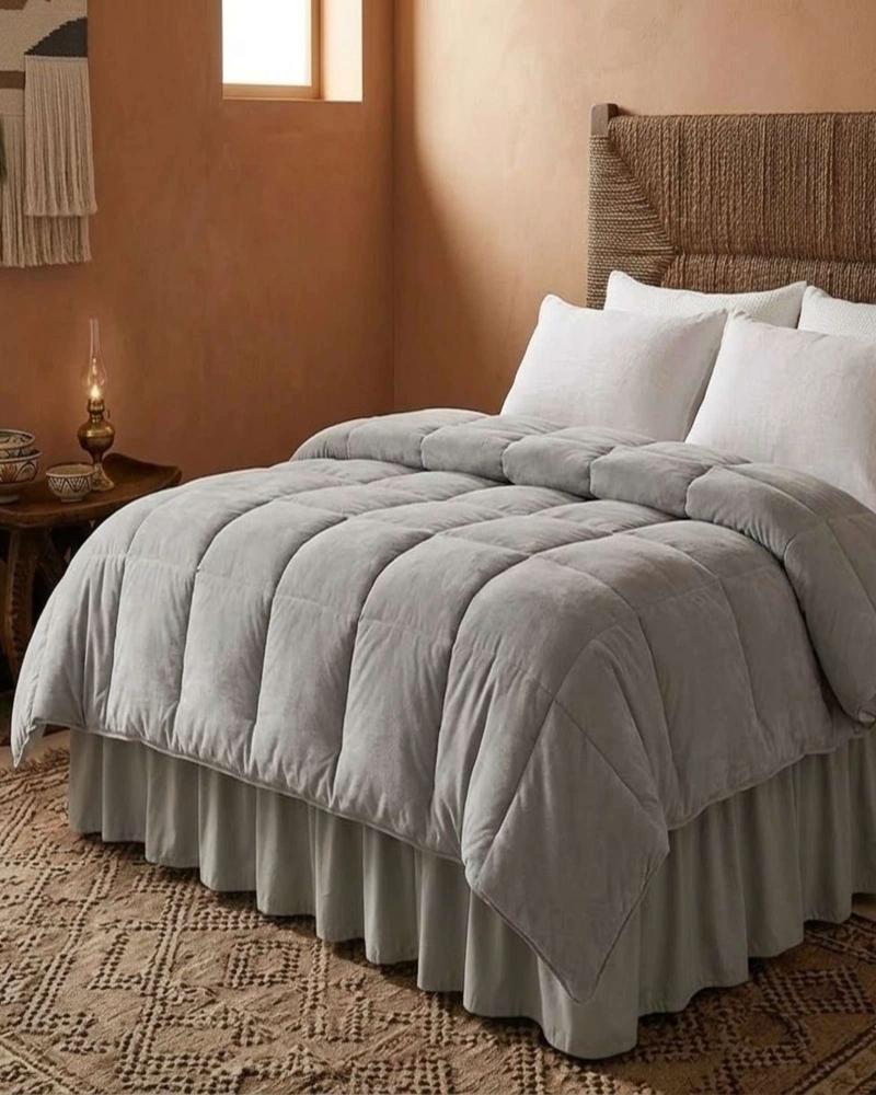FALDON DE CAMA CON PLISADO ELEGANTE SUPER KING - 6