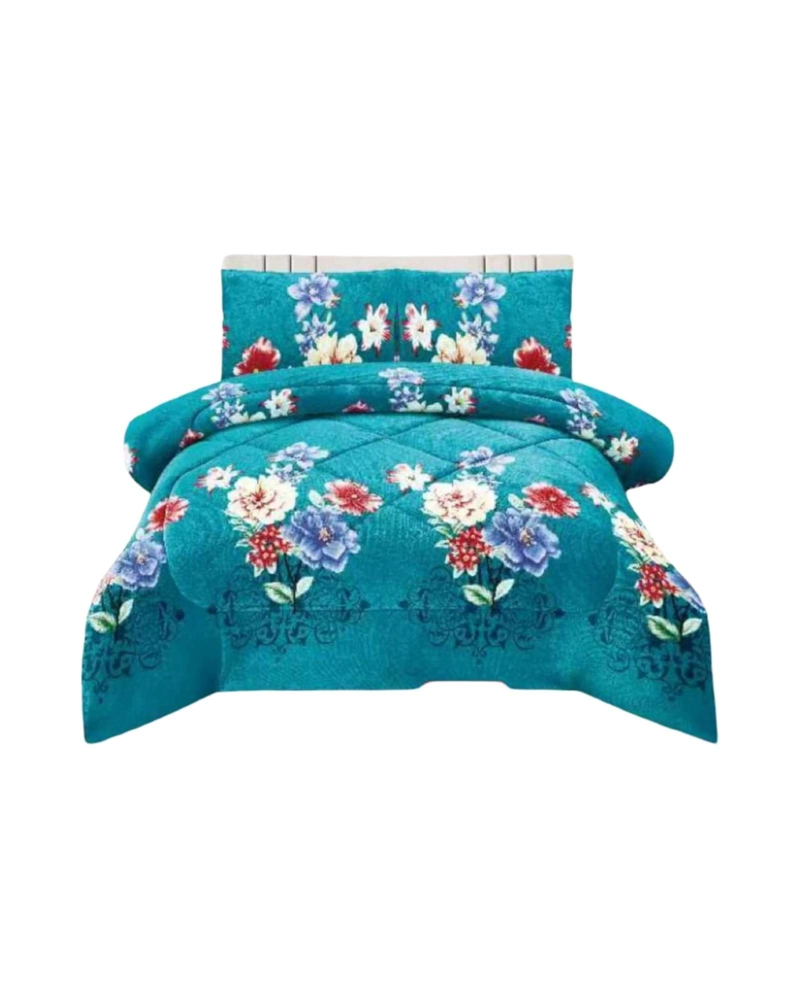 CUBRECAMA 2 PLAZAS TEXTURA PLUSH Y CHIPORRO PREMIUM + FUNDAS - 5