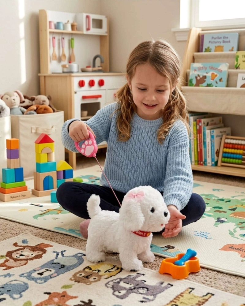POODLE DE PELUCHE PERRITO ELECTRONICO CON MOVIMIENTO Y SONIDO - 2