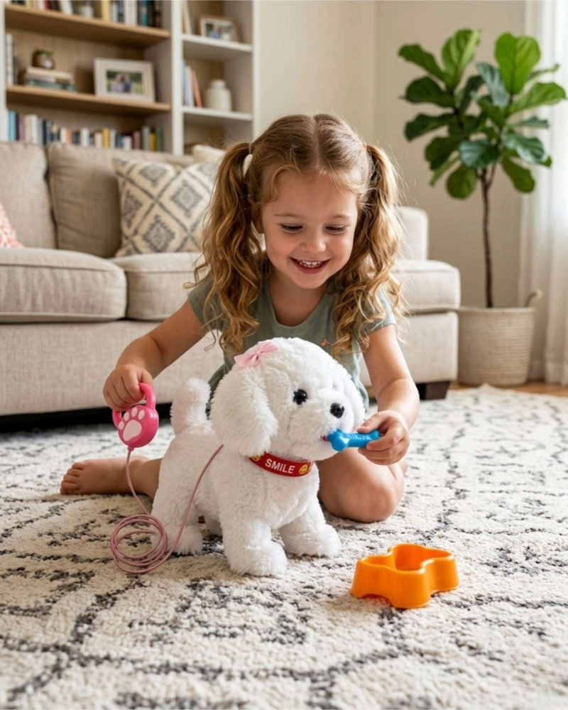 POODLE DE PELUCHE PERRITO ELECTRONICO CON MOVIMIENTO Y SONIDO - 7