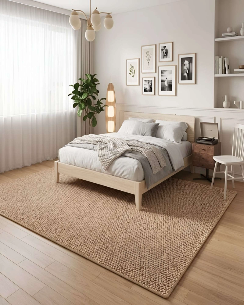 ALFOMBRA DE TEXTURA NATURAL NORDICA RECTANGULAR 160X200 - 4