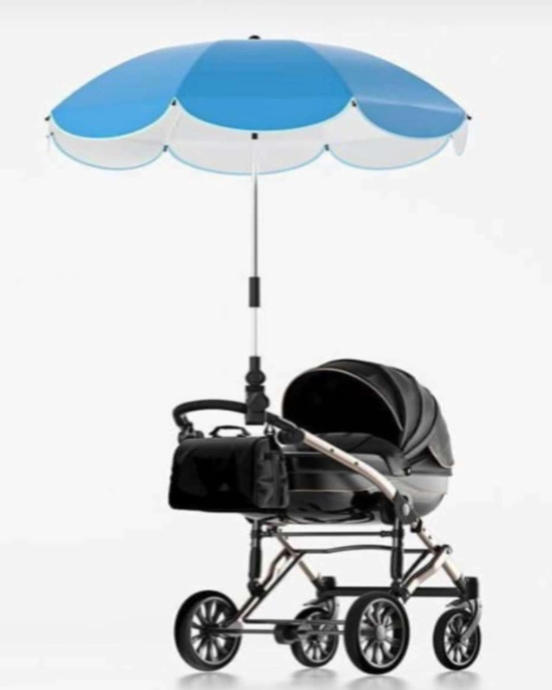 PARASOL UNIVERSAL PARA COCHE DE BEBE  BRAZO FLEXIBLE Y AJUSTE 360° - 4