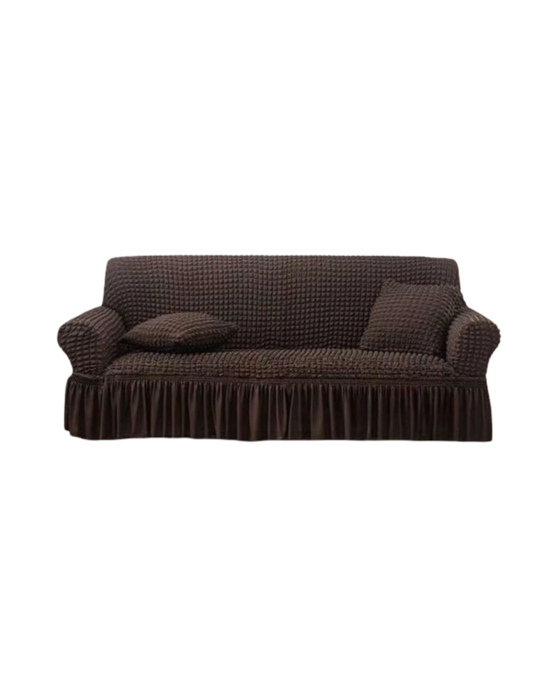 FUNDA DE SOFA TURCA DE 1 CUERPO DISEÑO PREMIUM CON FALDON - 6