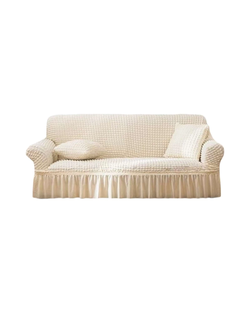 FUNDA DE SOFA TURCA DE 4 CUERPO DISEÑO PREMIUM CON FALDON - 6