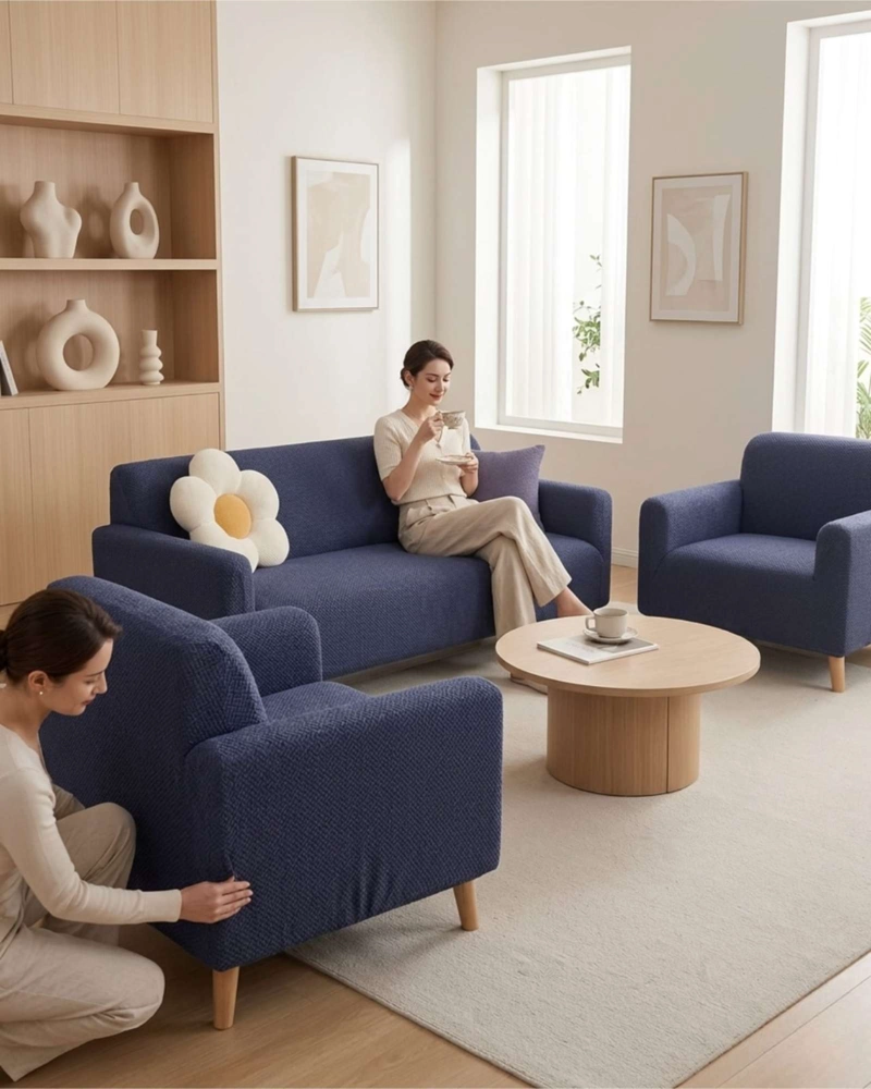 JUEGO DE CUBRE SILLON 3+1+1 TEXTURIZADO PREMIUM - 2