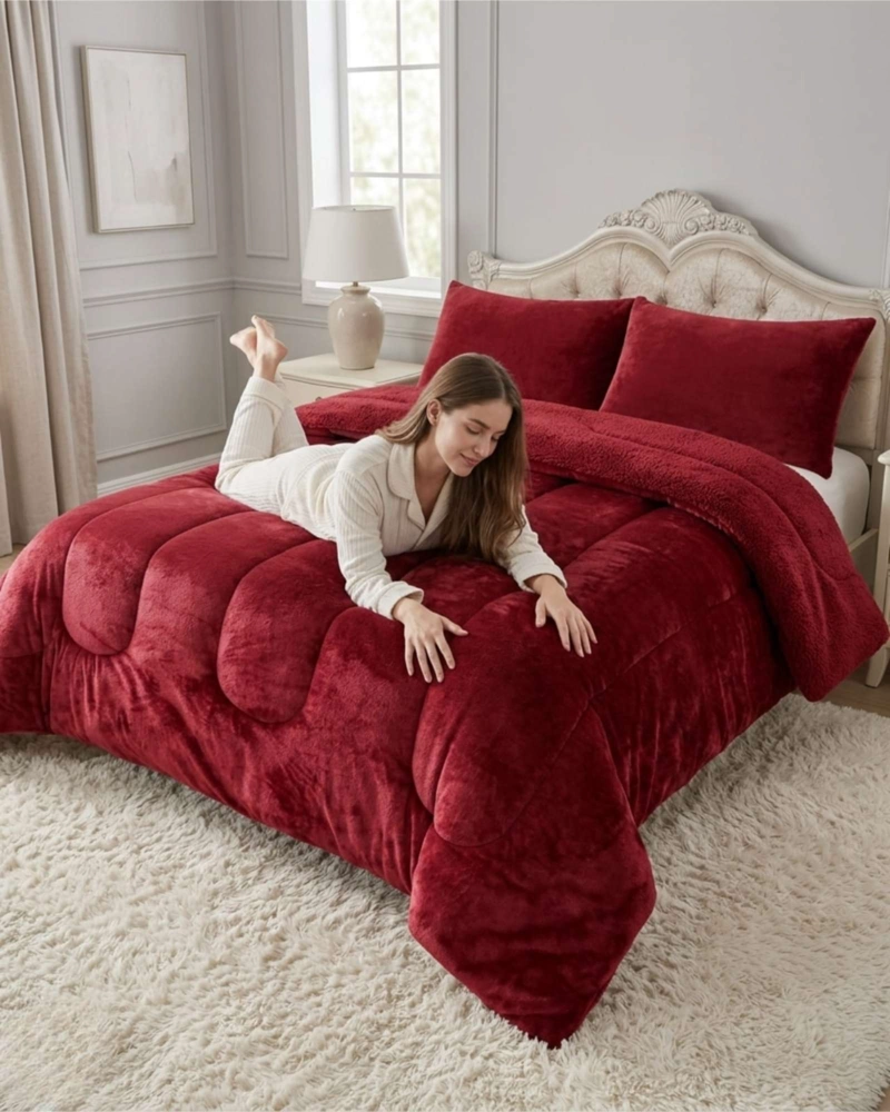 CUBRECAMA DE INVIERNO PLUSH CON CHIPORRO 2 PLAZAS - 6
