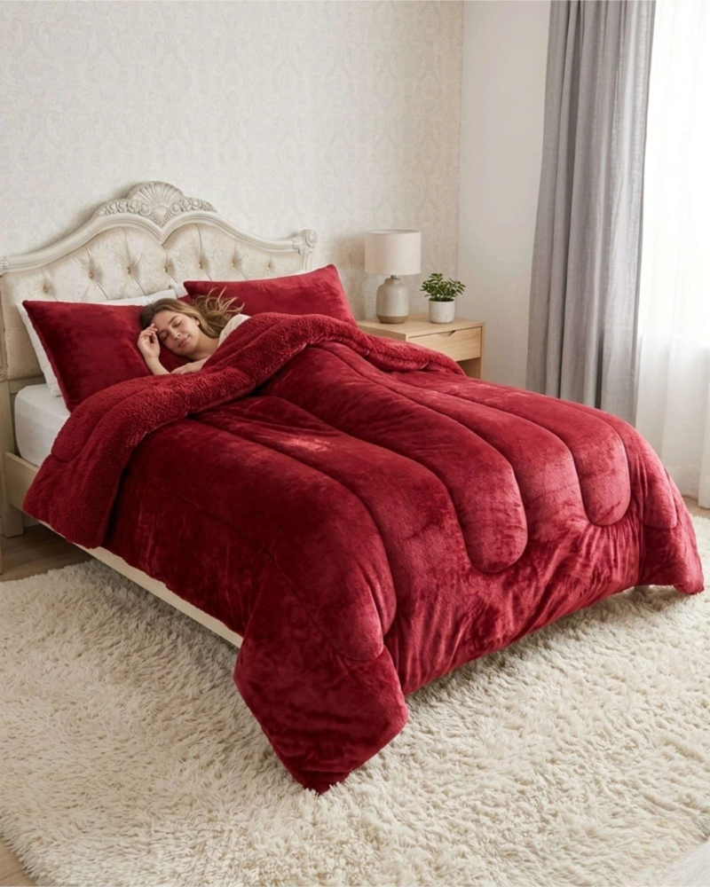 CUBRECAMA DE INVIERNO PLUSH CON CHIPORRO 2 PLAZAS - 7