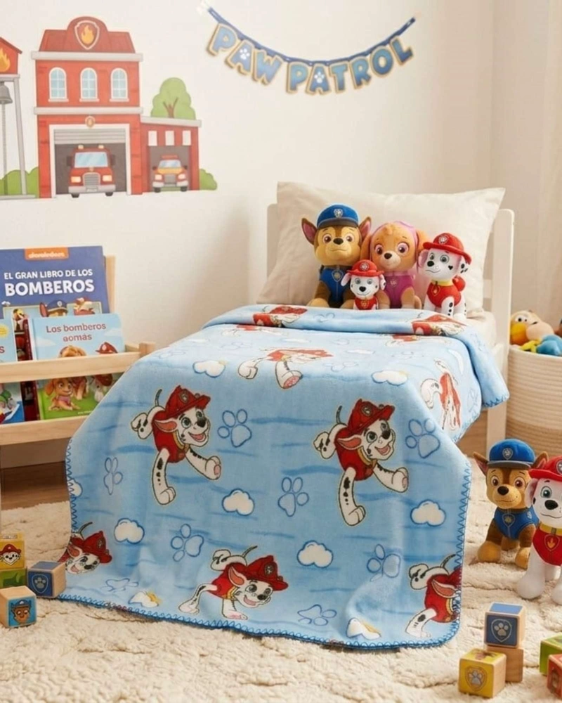 MANTA PARA NIÑOS CONFORTABLE CORAL DE 127X152CM DE PAW PATROL - 2