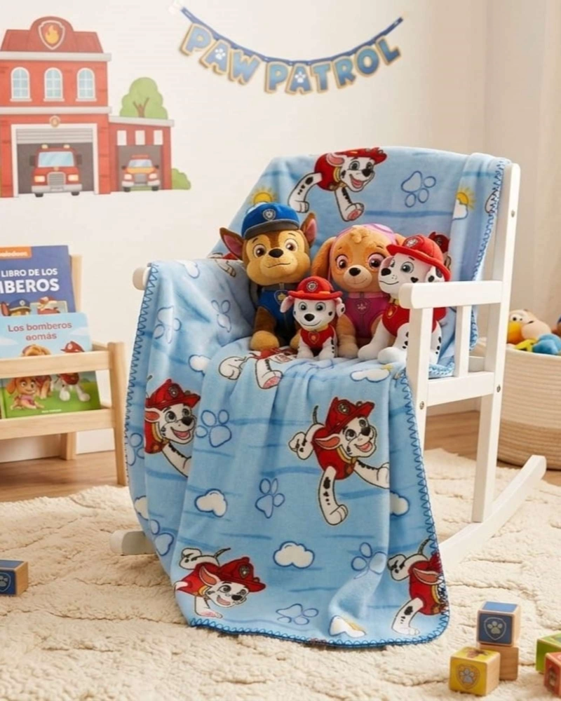 MANTA PARA NIÑOS CONFORTABLE CORAL DE 127X152CM DE PAW PATROL - 3